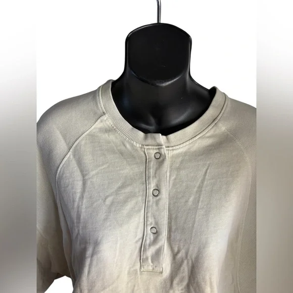 Zara Cream Crop Top oversized sz small - Picture 7 of 8